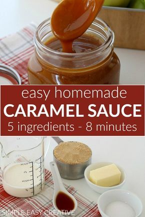 Caramel Sauce For Apples, Soft Caramels Recipe, Caramel Apple Sauce, Easy Caramel Sauce, Diy Caramel, Caramel Sauce Recipe, Easy Caramel, Caramel Recipes Sauce, Homemade Caramel Sauce