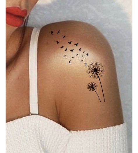 Moms Tattoo, Bird Shoulder Tattoos, Wildflowers Tattoo, W Tattoo, Cute Ankle Tattoos, Set Tattoo, Black Bird Tattoo, Tattoo Sheet, Tattoo Bird