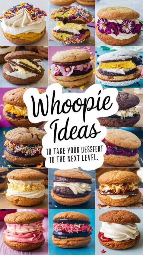 5 Whoopie Pie Ideas to Take Your Dessert Game to the Next Level Winter Whoopie Pies, Whoopi’s Pie Recipe, Whoopie Pies Filling, Whoopie Pie Packaging Ideas, Whoopie Pie Cookies, Apple Cider Whoopie Pies, Whoopie Pie Flavors, Whoopi’s Pies, Whoopie Pie Recipes