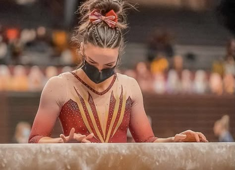 Ncaa Gymnastics Hair, Hair Ideas For Gymnastics Meets, Gymnastic Hairstyles For Meets, Cute Gymnastics Hairstyles For Meets, Gymnastics Hairstyles For Meets, Gymnastic Meet Hairstyles, Gymnastics Comp Hair, Gymnast Hairstyles For Meets, College Gymnastics Meet Hair