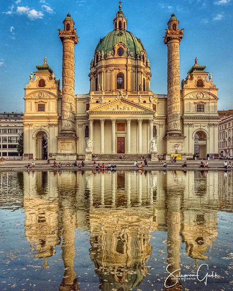 @amazingshots_church posted on Instagram: “📌 Luogo ~ Place : #vienna Austria . CONGRATS to 📷 : @sgedik ID tag #amzchurch_sgedik ~~~~~~~~~~~~~~~~~ 🇮🇹La chiesa di San Carlo Borromeo…” • May 21, 2022 at 2:15pm UTC San Carlo, Vienna Austria, May 21, Id Tag, Vienna, Austria, Taj Mahal, Building, Photography