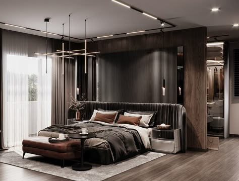 Bodiour Photos, Simple Bed Designs, Gold Bedroom Decor, Luxury Closets, Closets Design, Bedroom Interior Design Luxury, Wooden Bed Design, Luxury Closets Design, Modern Bedroom Interior