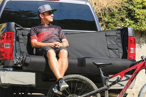 New Product Discovery: Sensus Bachelor Pad Tailgate Protector  https://mbaction.com/new-product-discovery-sensus-bachelor-pad-tailgate-protector/ Truck Tailgate Ideas, Ford F150 Accessories, F150 Accessories, Mountain Bike Action, Camper Tops, Cool Truck Accessories, Truck Bed Storage, Truck Bed Camping, Pickup Trucks Bed