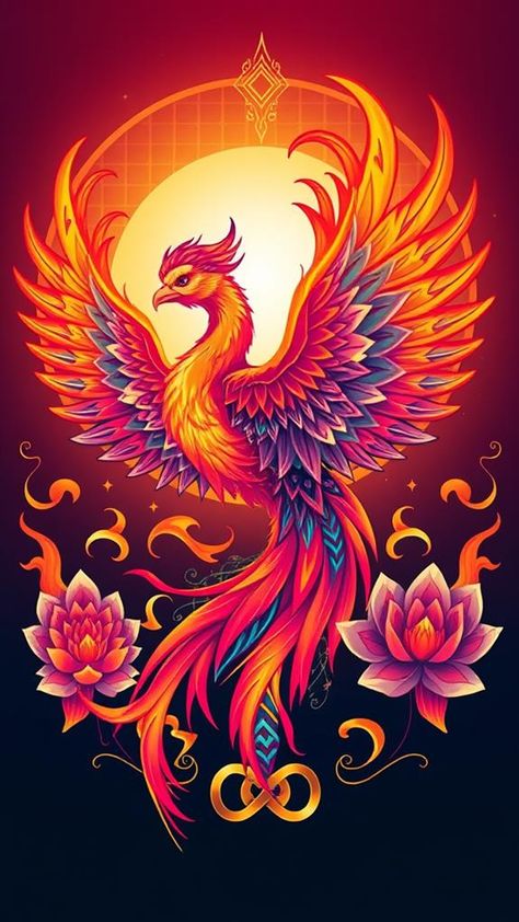 With vibrant designs and deep meanings, discover 15 phoenix tattoos that could transform your style—what story will yours tell? Phoenix And Tree Of Life Tattoo, Phoenix And Dragon Tattoo Design, Phoenix Images Tattoo Ideas, Fine Line Phoenix Tattoo Women, Neotraditional Phoenix Tattoo, Rainbow Phoenix Tattoo, Pheonix Tattoo For Women On Thigh, Phenix Birds Tattoo, Phoenix And Flower Tattoo