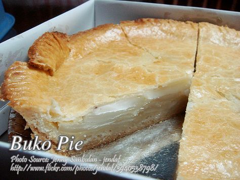 Buko Pie Recipe, Pride Desserts, Laminated Dough, Buko Pie, Peach Mango Pie, Meat Loaves, Kawaling Pinoy, Popular Pies, Filipino Dessert Recipes