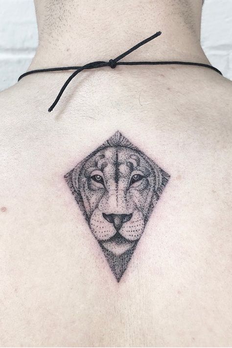 Dotwork lion #dotworktattoo #liontattoo #dotworklion Animal Dotwork Tattoo, Lion Linework Tattoo, Lion Tattoo Geometric, Dot Work Lion Tattoo, Dot Work Cat Tattoo, Dot Work Tattoo, Lion Tattoo, Deathly Hallows Tattoo, Triangle Tattoo