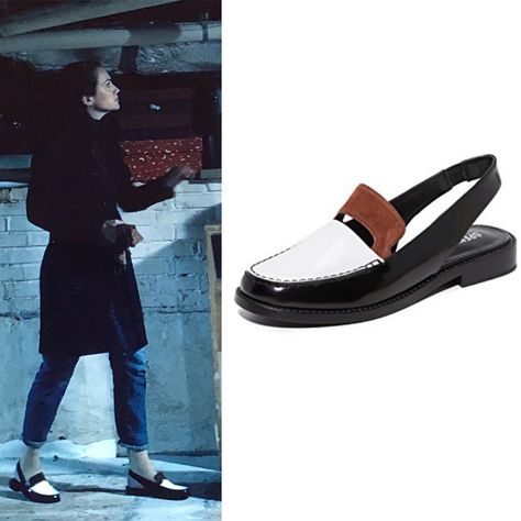 Laura on Instagram: “Kate Siegel as Theo Crain in The Haunting of Hill House | Opening Ceremony Bettsy Slingback Loafers  #KateSiegel #TheoCrain…” Slingback Loafers Outfit, Theo Crain, Slingback Loafers, Kate Siegel, The Haunting Of Hill House, Haunting Of Hill House, The O.c., Ideal Closet, Loafers Outfit