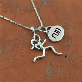 running girl Runners Jewelry, Running Girls, Running Necklace, Running Jewelry, Run Like A Girl, Track Shoes, Runner Girl, Gifts For Runners, Run Happy