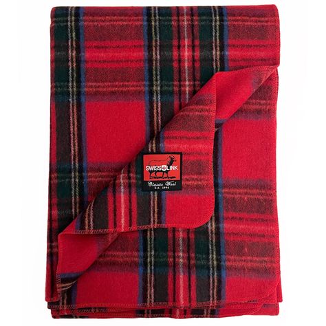 Buy Royal Stewart Classic Wool Blanket for USD 49.99 | Swisslink Stewart Plaid, Royal Stewart Tartan, Stewart Tartan, Heart Shape Box, Royal House, Red Tartan, Blankets For Sale, Retro Color, Wool Plaid