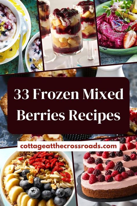 What To Make With Frozen Berries, Frozen Mixed Berries Recipes, Desserts With Frozen Berries, Triple Berry Recipes, Frozen Raspberries Recipes, Frozen Mixed Berry Recipes, Mixed Berries Recipes, What To Do With Frozen Fruit, What To Make With Frozen Strawberries