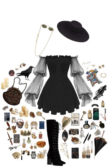 Witchy Aesthetic Outfit, Modern Witch Outfit, Witch Aesthetic Outfit, Modern Witch Fashion, Witchy Outfits, Vampire Clothes, Under Your Spell, Witch Fashion, Witchy Fashion