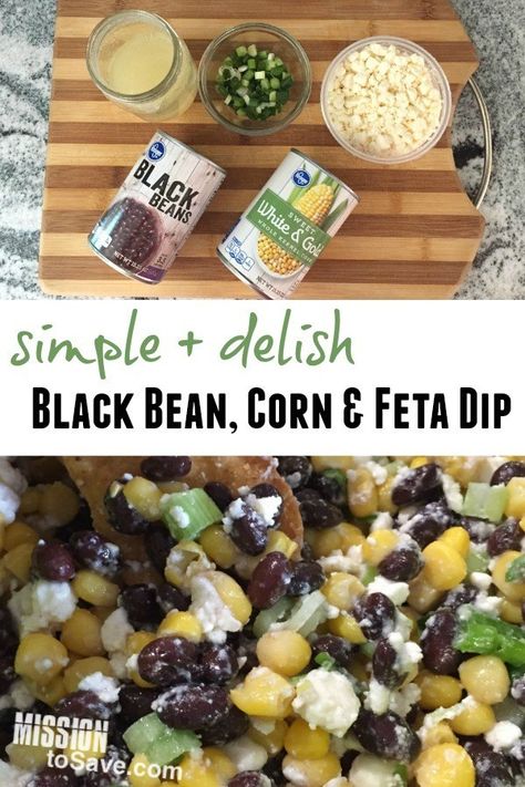 Breakfast Food For A Crowd, Easy Black Beans, Tournament Food, Homemade Dressings, Black Bean Dip, Black Bean Corn, Appetizers For A Crowd, Vinegar Dressing, Feta Dip