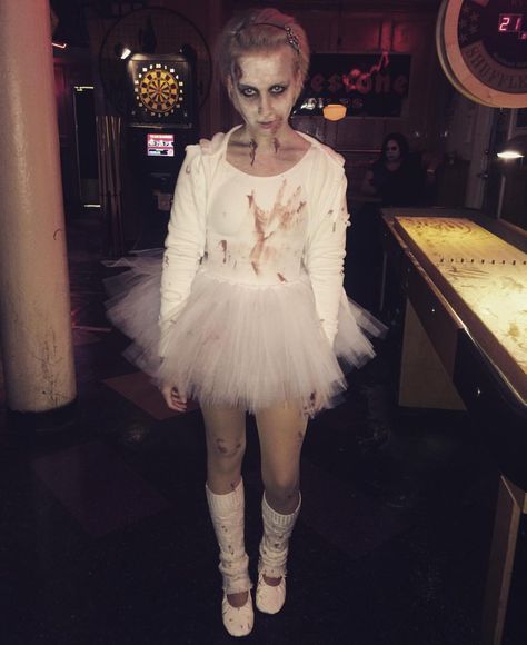 Zombie Ballerina Halloween Costume Zombie Ballerina, Ballerina Halloween, Ballerina Halloween Costume, Dead Bride Costume, Halloween Dress Up Ideas, Zombie Dress, Halloween Bride Costumes, Zombie Clothes, Zombie Halloween Costumes