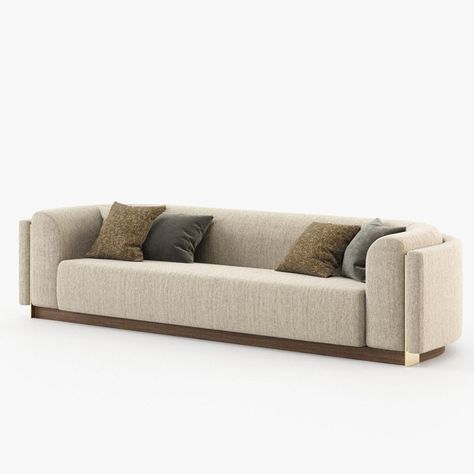 Available in a 2 or 3 seater configuration, the Wellington is a modern sofa with a vintage touch that will beautify your living room. With its carefully considered curved sides exposing metal elements around the base, it invites elegance from every angle. Modern Sofas Living Room, L Sofa Design Modern, L Sofa Design, Elegant Sofa Luxury Modern, Modern Beige Sofa, Luxury 3 Seater Sofa, Modern Sofa Designs Luxury, Neoclassical Sofa, Modern Luxury Sofa