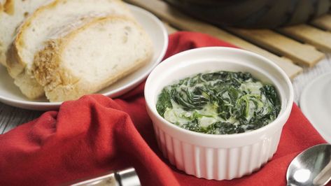 Ruth's Chris Creamed Spinach Recipe (Copycat) Steakhouse Creamed Spinach Recipe, Steakhouse Creamed Spinach, Ruths Chris, Fine Dining At Home, Creamed Spinach Recipe, Au Gratin Recipes, Ruth Chris, Spinach Recipe, Copykat Recipes