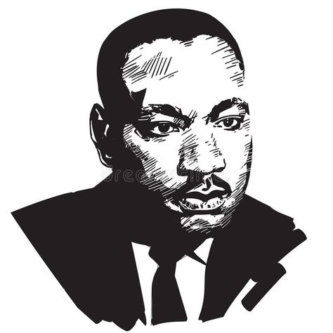 Martin Luther King. Black and white hand drawn vector portrait , #Sponsored, #King, #Black, #Martin, #Luther, #white #ad Louis Farrakhan, King Drawing, I Have A Dream Speech, Civil Rights Leaders, American Icons, Vector Portrait, Hand Drawn Vector, King Jr, Martin Luther King Jr