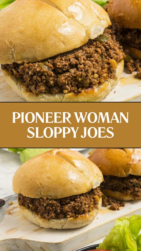 Pioneer Woman Sloppy Joes Pioneer Woman Sloppy Joe Recipe, What To Serve With Sloppy Joes, Pioneer Woman Sloppy Joe, Sloppy Joe Recipe Tomato Sauce, Sloppy Joe Recipe Pioneer Woman, Sloppy Joe Recipe No Ketchup, Sweet Sloppy Joe Recipe, Pioneer Woman Sloppy Joes, Manwich Sloppy Joes