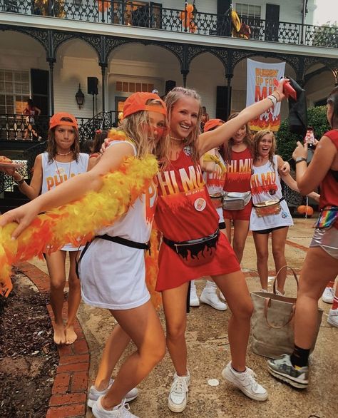 Fire Sorority Theme, Ice Out Football Game Theme, Theta Bid Day, Work Week Themes, Sorority Bid Day Themes, Event Fits, Fire Theme, Glitter Sunglasses, Sorority Themes