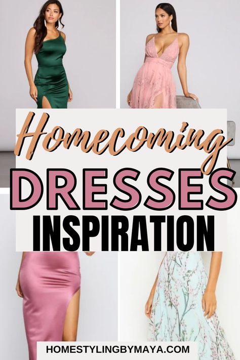 Homecoming Outfit Ideas For Homecoming 2021: If you are looking for homecoming dresses, and especially freshman homecoming dresses, click through! In this blog post, I am going to share with you the best 2021 homecoming dresses ideas! If you are looking for long homecoming dresses, short homecoming dresses, floral homecoming dresses, knee length homecoming dresses, tight homecoming dresses - and any other type of hoco dresses - click through! Homecoming Dresses 2022 Wide Strap, 2022 Homecoming Dress Trends, Homecoming Styles, Homecoming Dress Short 2022, Homecoming Dresses Short 2022, Long Homecoming Dresses Simple, Homecoming Dresses 2022 Short, Diy Homecoming Dress, Homecoming 2022