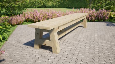 Farm Bench Plans 96x15 in DIY Outdoor Bench Plans - Etsy Norway Patio Bench Diy, Outdoor Bench Diy, Diy Patio Bench, Garden Bench Ideas, Diy Outdoor Bench, Farm Bench, Outdoor Bench Plans, Wood Bench Plans, Outdoor Fireplace Plans