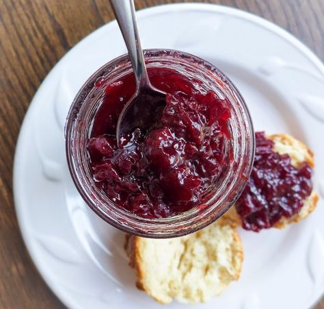 Sour Cherry Almond Jam | Dimples and Delights | Bloglovin’ Freezing Food Storage, Cherry Jam Recipes, Canning Jam Recipes, Canning Jam, Canning Food Preservation, Cherry Almond, Cherry Recipes, Fruit Jelly, Sour Cherry