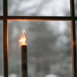 Solar Window Candles, Candles In Windows Christmas Exterior, Candles In The Windows Christmas, Candle Window Christmas, Christmas Window Candles Ideas, Christmas Candle In Window, Christmas Candles In Windows, Candles In Windows Christmas, Candle In Window