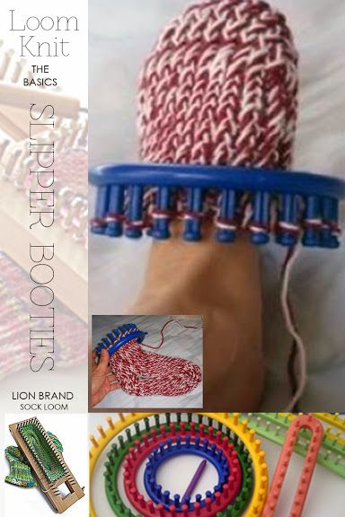 Loom knitting free sock tutorial and a link to a great site everything to do with loom knitting | DiaryofaCreativeFanatic Tricotin Long, Loom Knitting For Beginners, Sock Loom, Round Loom Knitting, Circle Loom, Loom Knitting Tutorial, Loom Knitting Stitches, Loom Crochet, Round Loom