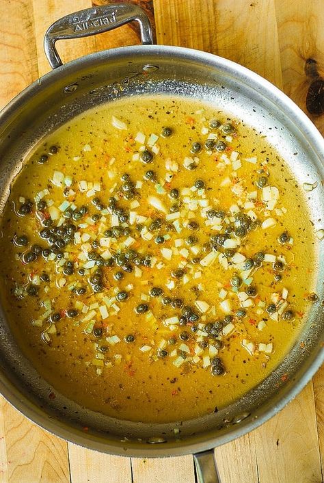 How to make Garlic Butter Lemon Caper Sauce Trout Sauce Recipes, Sauce For Trout, Shrimp Butter Sauce, Lemon Sauce For Fish, Salmon Butter, Lemon Butter Caper Sauce, Shrimp Butter, Easy Baked Shrimp, Mexico Recipes