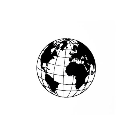 Earth Globe Aesthetic, Globe Black And White, Earth Black And White, Earth Silhouette, Shadow Tattoo, Earth Tattoo, Tatuagem Masculina Pequena, Earth Illustration, Globe Vector