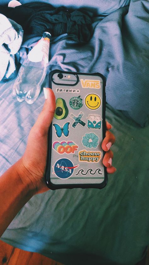 Phone Case With Stickers, Tumblr Phone Case, Covers Iphone, Telephone Vintage, Trendy Cases, Iphone 8plus, Phone Decor, Case Ideas, Wallpaper Tumblr