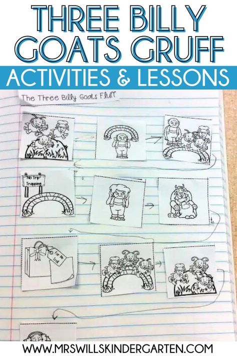 The Three Billy Goats Gruff is always a fun kindergarten readalouds! In this post, I'm sharing a variety of Three Billy Goats Gruff book companion activities that can help your students improve comprehension skills. Click here to take a closer look at these activities for The Three Billy Goats Gruff. Billy Goats Gruff Activities Preschool, 3 Billy Goats Gruff Preschool, Three Billy Goats Gruff Activities, Billy Goats Gruff Activities, The Three Billy Goats Gruff, Three Billy Goats Gruff, Billy Goats Gruff, Interactive Writing, Comprehension Skills