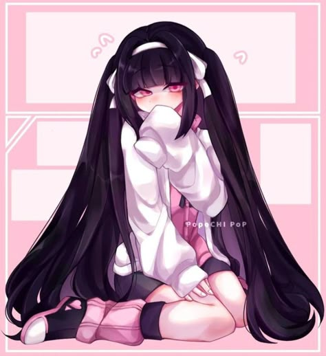 Pockicchi Art, Popochi Pop, Gochii_tears Art, Hot Girly Pops, Popochi Pop Fnaf, Pastel Goth Art, Anime Warrior, Cute Anime Chibi, Anime Child