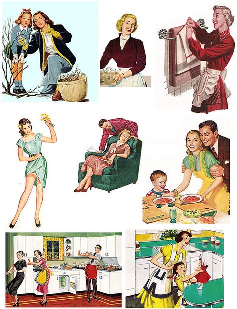 Free Collage, Vintage Housewife, Retro Housewife, Retro Images, Printable Vintage, Images Vintage, Printable Image, Vintage Printables, Vintage Labels