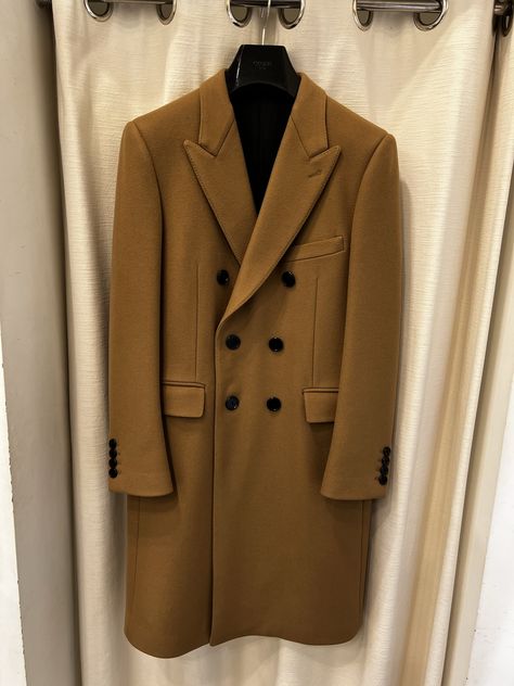 Celine Camel Chesterfield Coat in Cashmere | Grailed Chesterfield Coat, Order Confirmation, Men's Outerwear, Mens Outerwear, Double Breasted Suit Jacket, Types Of Fashion Styles, Luxury Handbags, Designer Brands, Camel