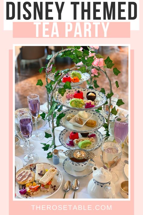 Once Upon a Tear: a Disney tea party at Hotel Crescent Court. Inspo for your own Disney tea party! Disney Themed Tea Party, Disney Tea Party, Disney Theme Cocktail Party, Aristocats Tea Party, Acnh Alice In Wonderland Tea Party, Disney Princess Tea Party, Kiwi Cake, Mad Tea Party Disneyland, Apple Jam