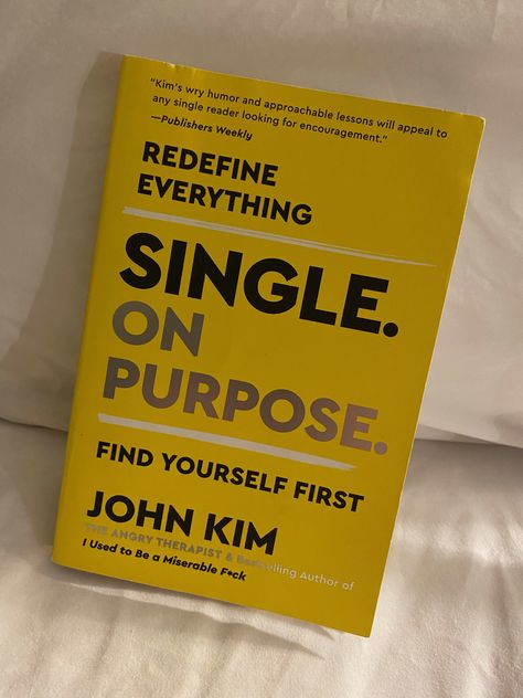 The author of I Used to Be a Miserable F*ck, The Angry Therapist, now teaches you how to prioritize your relationship with yourself and live a more meaningful life, whether you’re alone, dating, or with a partner. Books On Dating, Single On Purpose Book, Single On Purpose, Find Yourself First, Rebuild Yourself, How To Be Single, Entrepreneur Books, How To Prioritize, Relationship With Yourself