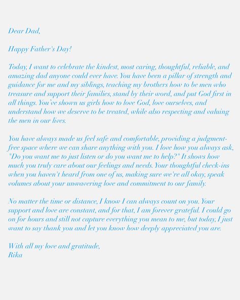 Since my dad is a private person and doesn’t like photos, I decided to write a letter about how I feel. Happy Father’s Day to the most amazing dad! 🖤 #happyfathersday #1dad🏆 #ilovemydad Letter To Father, Thanks For Everything, I Love My Dad, Letter To Yourself, Cool Lettering, God First, I Decided, How I Feel, Happy Father