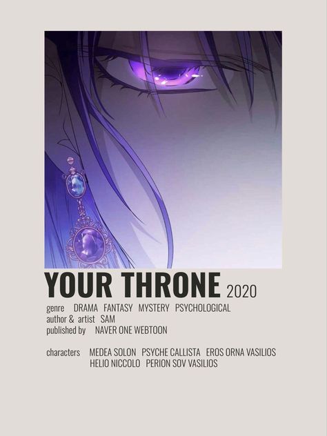 Your Throne Wallpaper Webtoon, Manhwa List, Eye Minimalist, Romance Anime List, Your Throne, Anime Sites, Anime Suggestions, Comic Poster, Animes To Watch