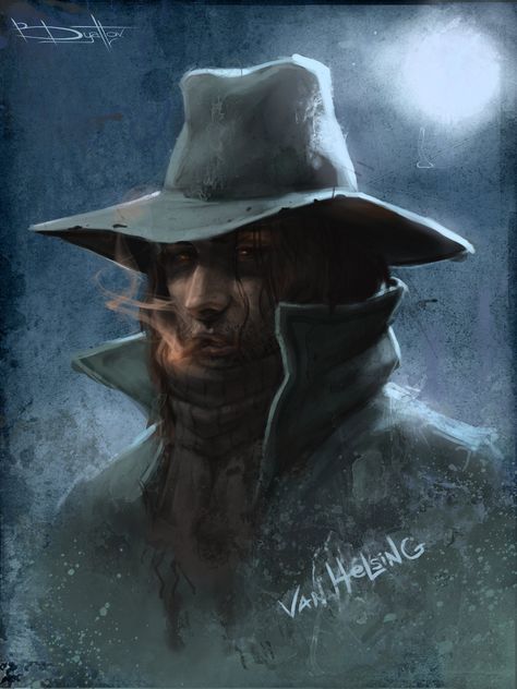 Van Helsing by Boris-Dyatlov.deviantart.com on @deviantART Abraham Van Helsing Art, Van Helsing Art, Boris Dyatlov, Van Helsing 2004, Istp Characters, Gothic Setting, Victorian People, Abraham Van Helsing, Vampire Hunters