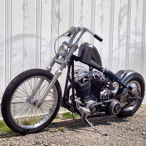 Evo Chopper, Harley Evo, Sportster Chopper, Sportster Motorcycle, Hd Motorcycles, Old School Chopper, Motorcycle Paint Jobs, Harley Bobber, Bobber Bikes