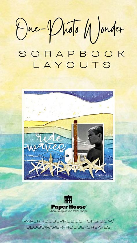 Ocean Scrapbook, Scrapbook Multiple Photos, 2022 Scrapbook, Mixed Media Scrapbooking Layouts, Picture Layout, Beach Scrapbook Layouts, Scrapbook Design Layout, Beautiful Scrapbook Layouts, Scrapbook Design