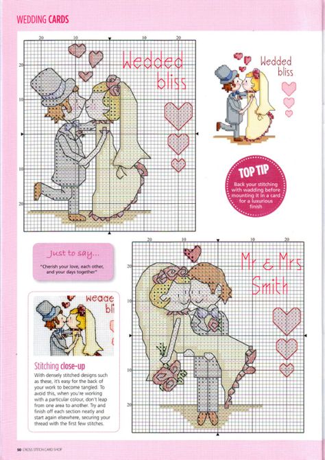 Romantic Cross Stitch, Wedding Cross Stitch Patterns, Wedding Cross Stitch, Wedding Cross, Cross Stitch Letters, Animal Cross Stitch Patterns, Baby Cross, Cross Stitch Baby, Cross Stitch Cards