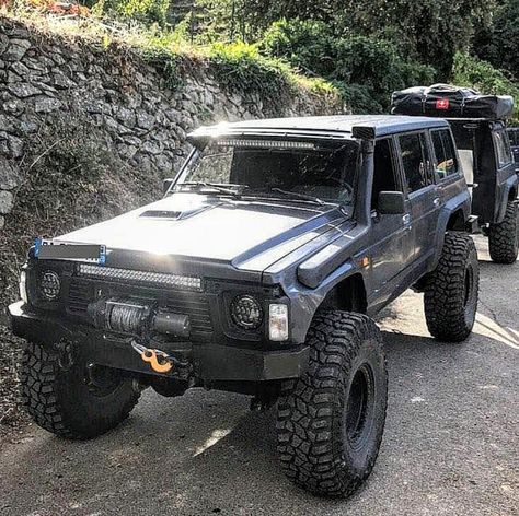 Nissan Patrol Y60 Offroad, Nissan Patrol Y60 Safari, Nissan Patrol Offroad, Nissan Gr, Gq Patrol, Nissan Safari, Blue Jeep Wrangler, Jeep Fenders, Adventure 4x4