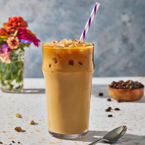 Coconut Sweetened Condensed Milk, Thai Iced Coffee, Thai Coffee, Non Dairy Creamer, Hot Buttered Rum, Ice Milk, Coffee Serving, Milk Cream, Coffee Recipe