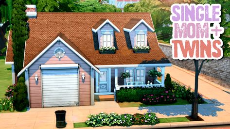 Sims 4 Birthing Center, Sims 4 Single Mom House, Twin Infants, Home The Sims 4, Raising Twins, Sims Building, Birth Center, Starter Home, Sims 1