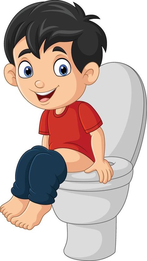 Cartoon little boy sitting on a toilet bowl Toilet Illustration, Toilet Cartoon, Cartoon Toilet, Cartoon Boy, The Cartoon, Heart Tree, Cityscape Photos, Logo Banners, Toilet Bowl