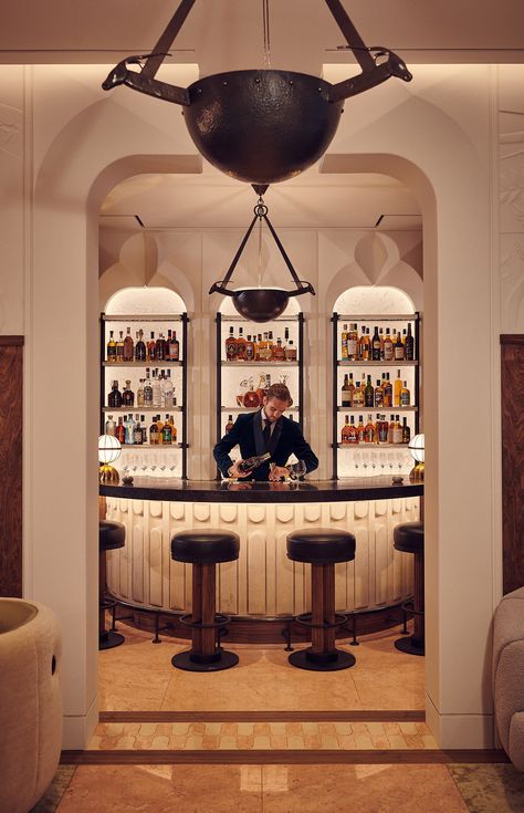 Bryan O'Sullivan Studio includes pink snug in The Berkeley Bar & Terrace The Berkeley London, Bar Terrace, Terrace Interior, Indigo Walls, London Hotel, Whisky Bar, Female Faces, Warm Colours, London Bars