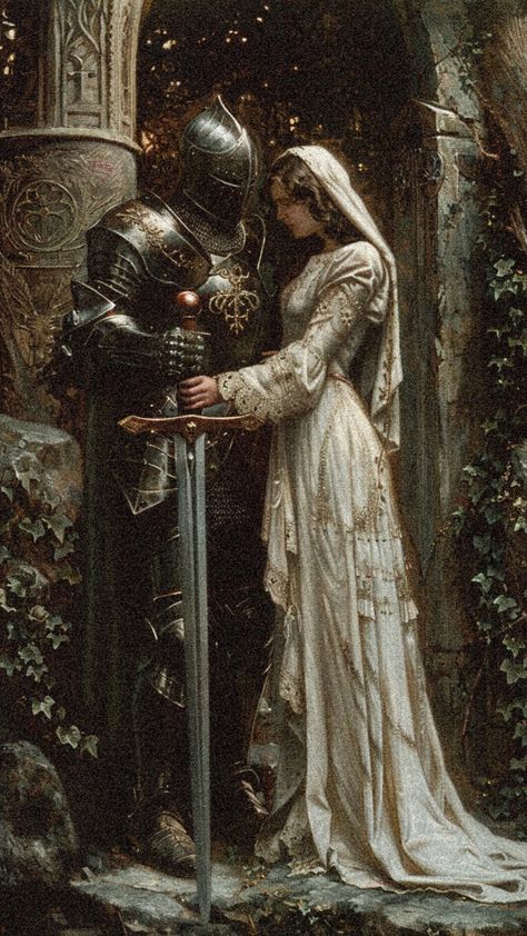 Lady Knight And Princess, Medieval Core Aesthetic, Medevil Aesthetic, Knight And Princess Aesthetic, Lady Knight Aesthetic, Medieval Princess Aesthetic, Aesthetic Knight, 1600s Aesthetic, Midevil Aesthetics