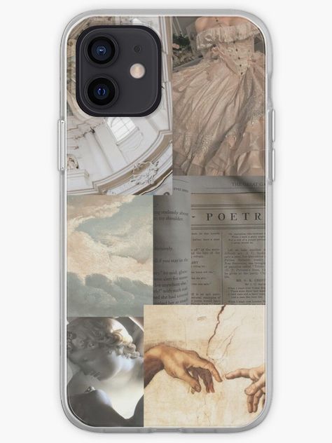 Light Academia Phone Background, Light Academia Iphone Wallpaper, Light Academia Homescreen, Light Academia Phone Case, Dark Academia Aesthetic Phone Case, Light Academia Collage, Academia Phone Case, Academia Collage, Collage Iphone Case