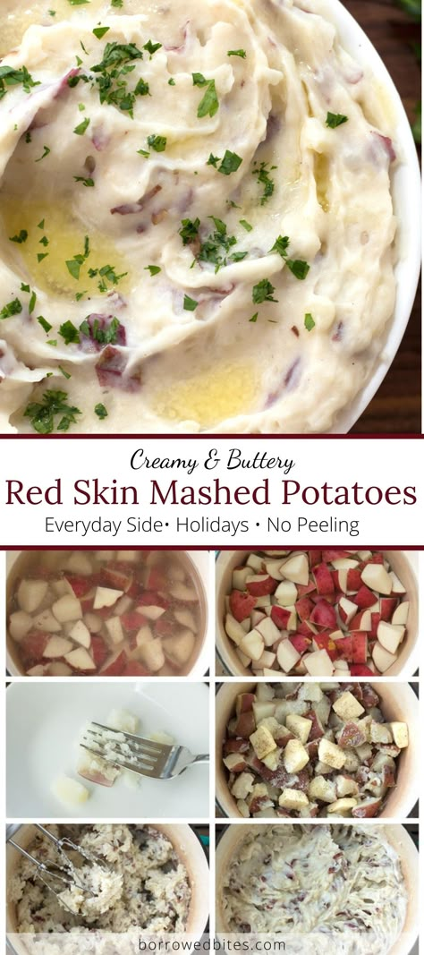 Mashed Potatoes Using Red Potatoes, Red Mash Potatoes, Creamy Red Skin Mashed Potatoes, Mashed New Potatoes Recipes, Best Red Mashed Potatoes, Best Red Potato Mashed Potatoes, Red Skin Potato Recipes Mashed, Creamy Mashed Red Potatoes, Best Red Skin Mashed Potatoes